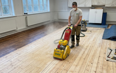 School Gym Floor Restoration in New Southgate, N11